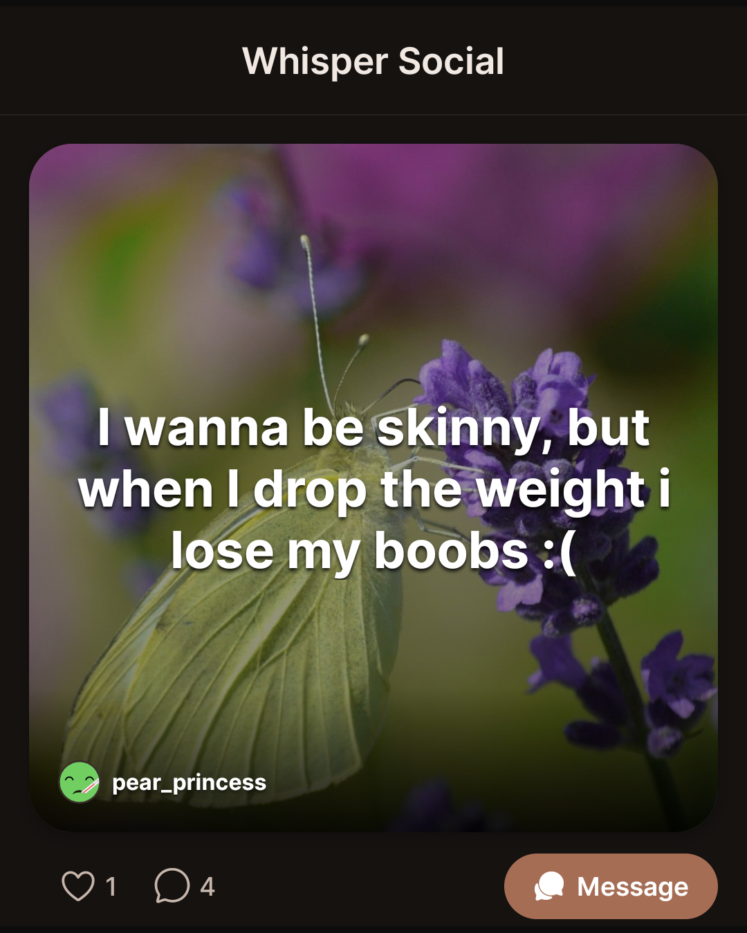Posted anonymously on Whisper