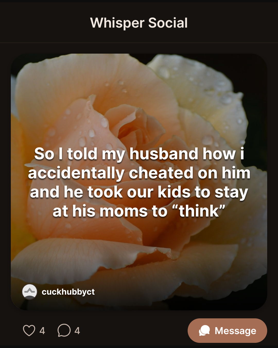 So I told my husband how i accidentally cheated on him and he took our kids to stay at his moms to “think”