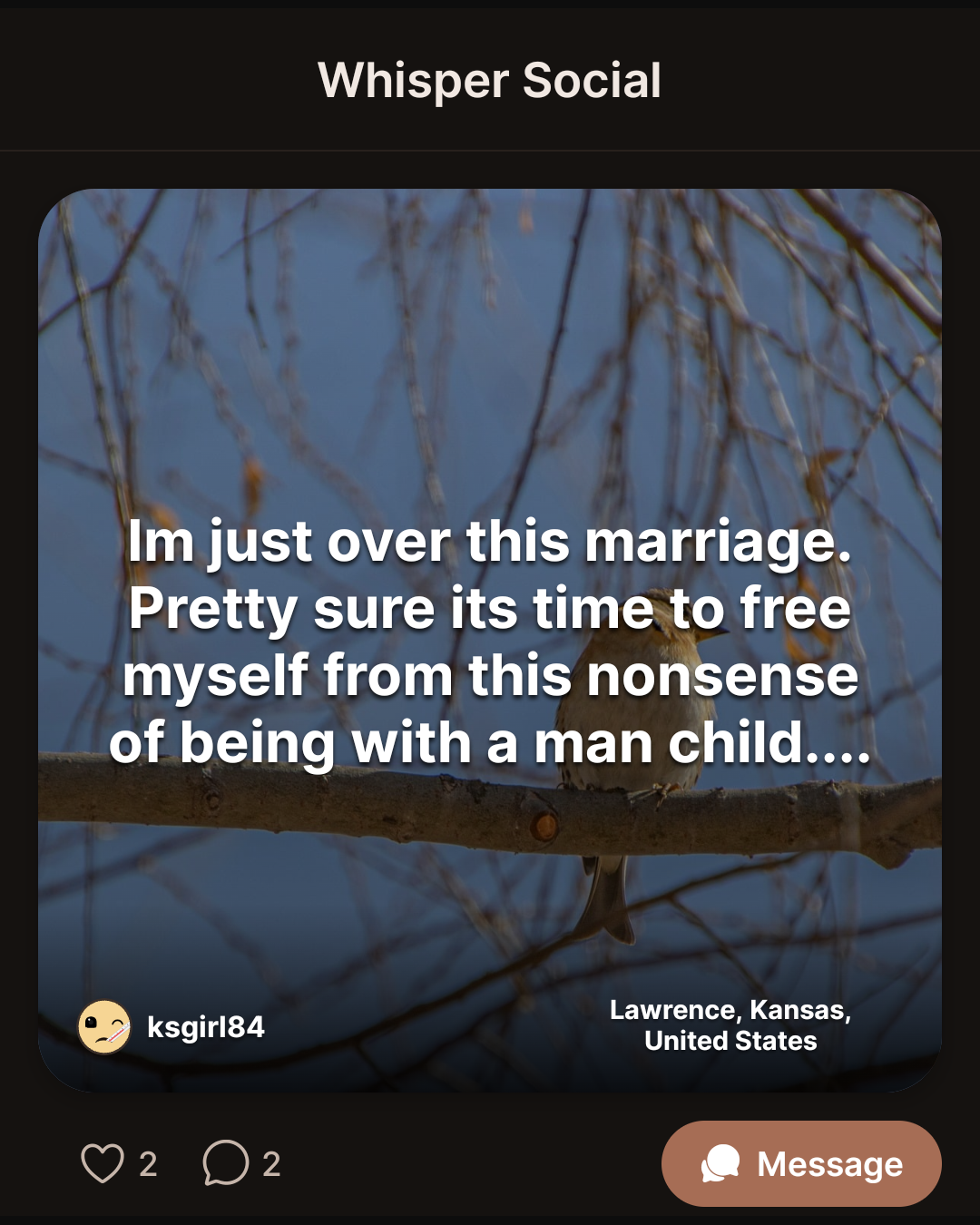 Im just over this marriage. Pretty sure its time to free myself from this nonsense of being with a man child….