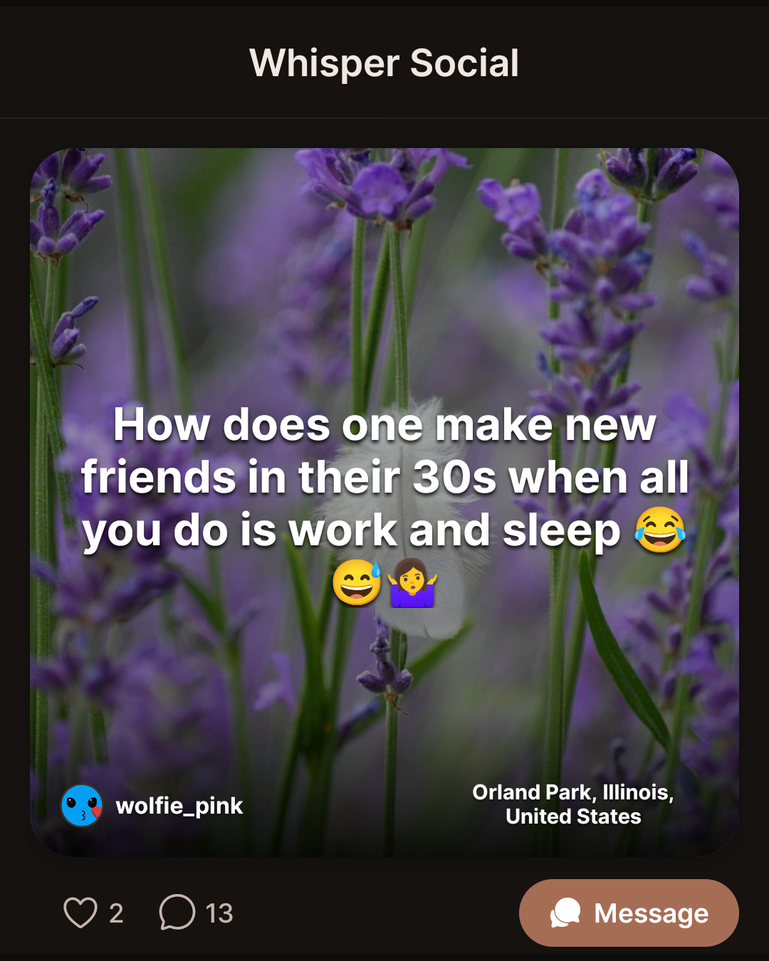 How does one make new friends in their 30s when all you do is work and sleep 😂😅🤷‍♀️