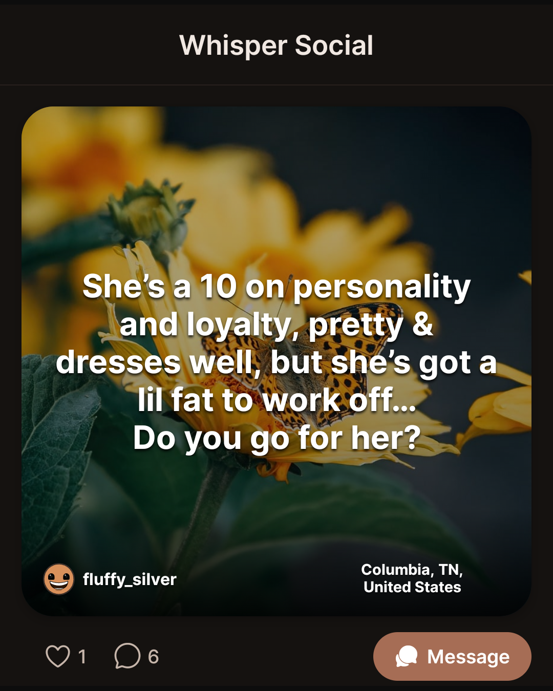 Whisper confessions hit different