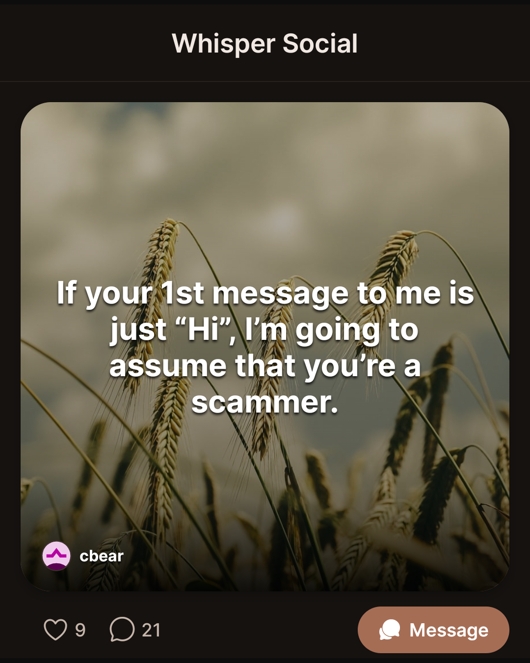 Whisper Social