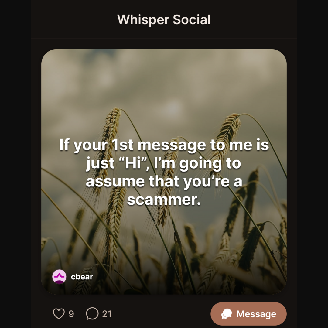 Whisper Social