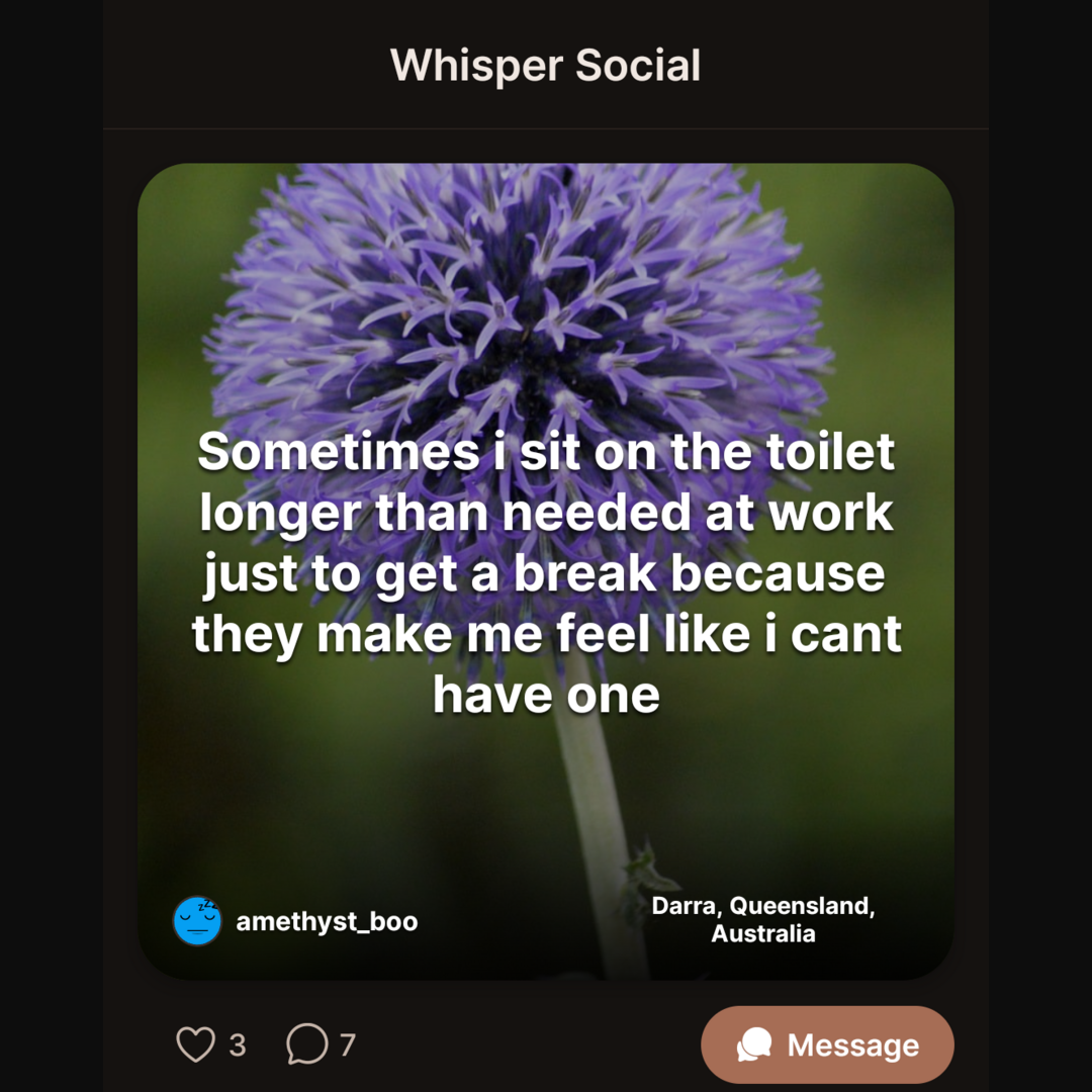 Whisper confessions hit different