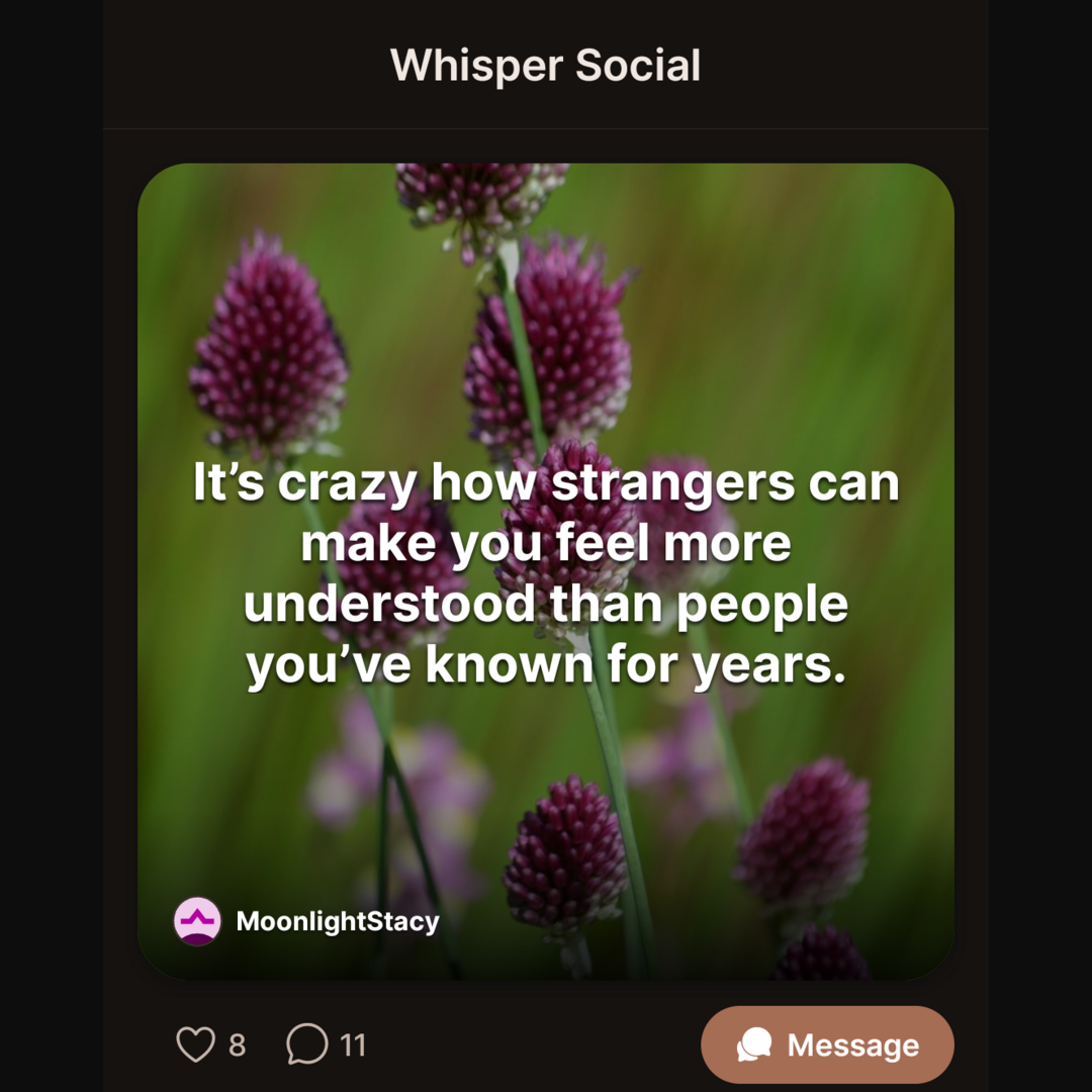 Posted anonymously on Whisper