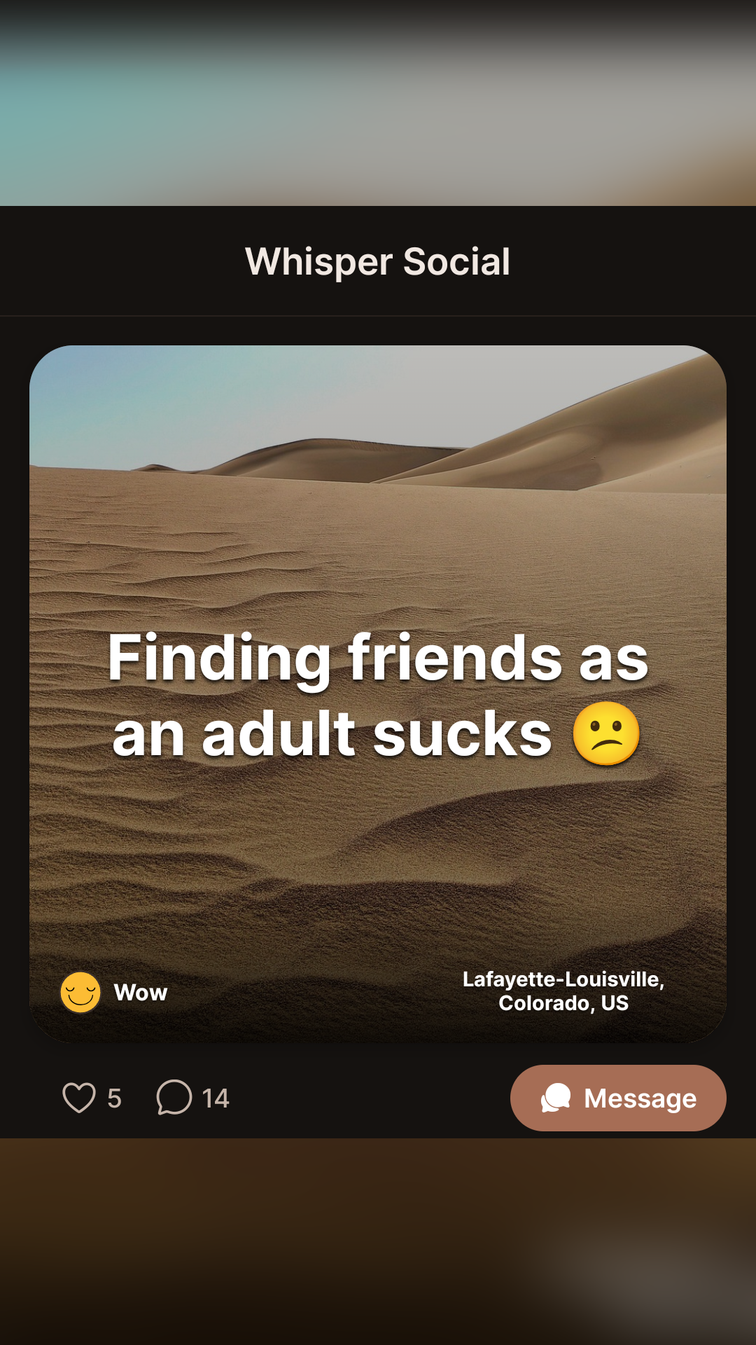 Finding friends as an adult sucks — story