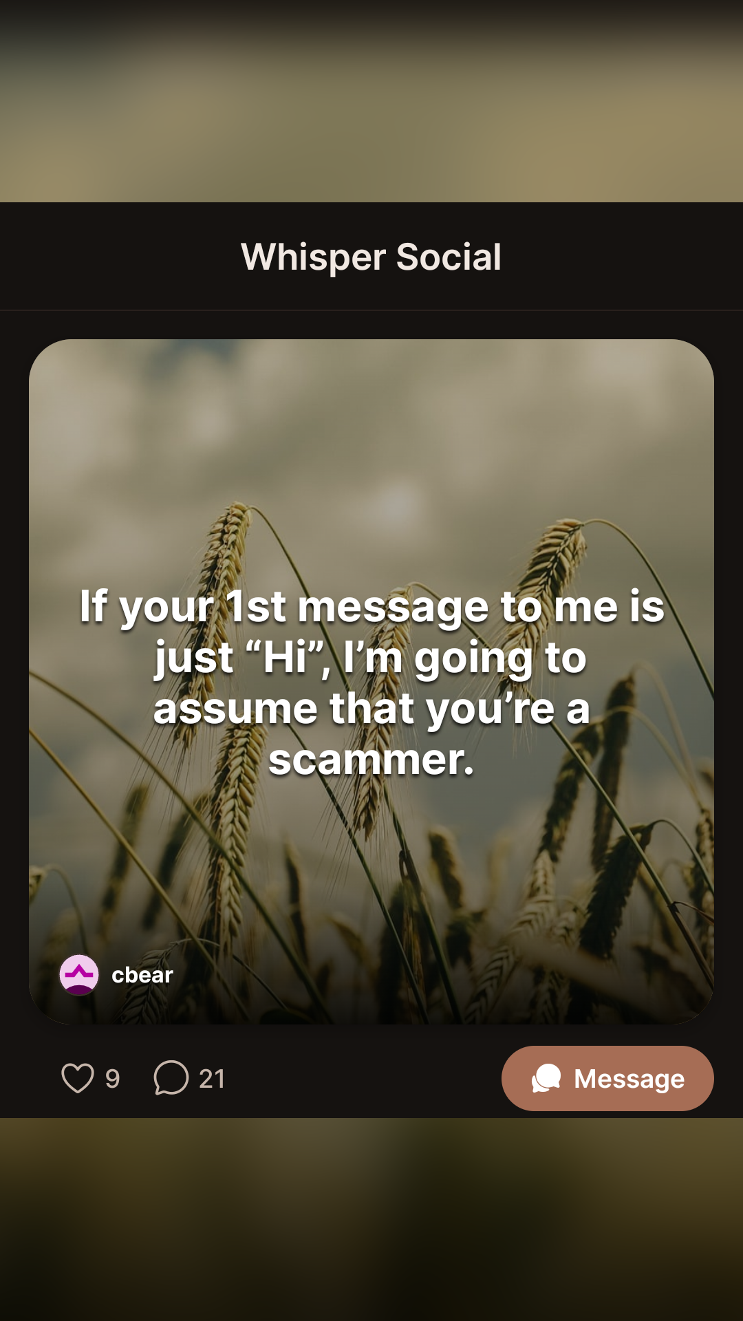 Whisper Social
