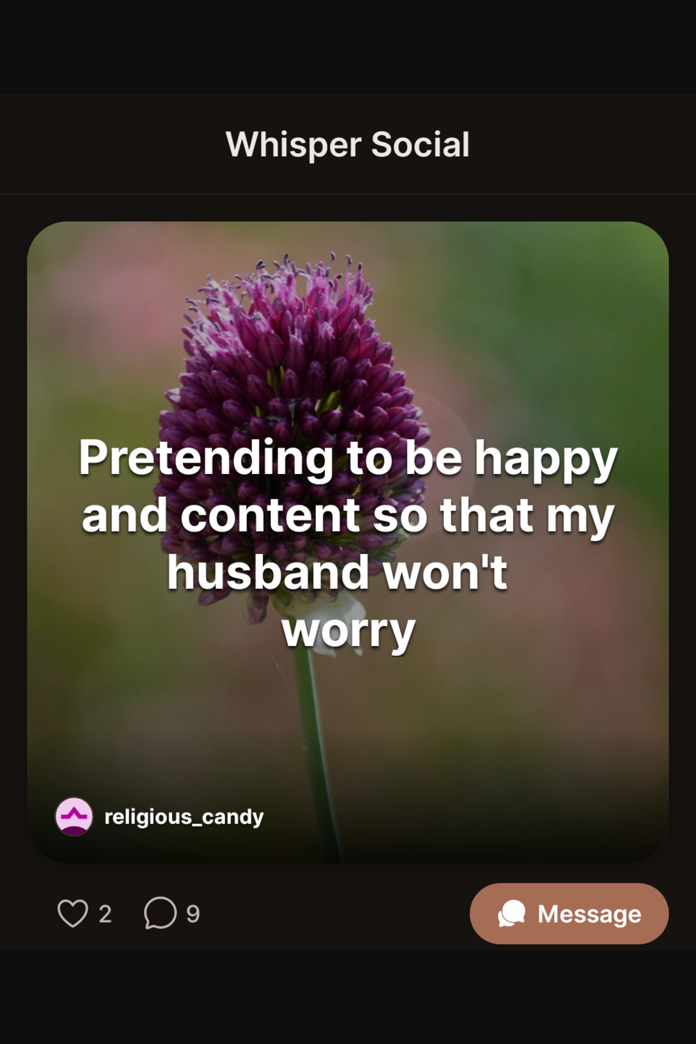 Too real to post with your name on it