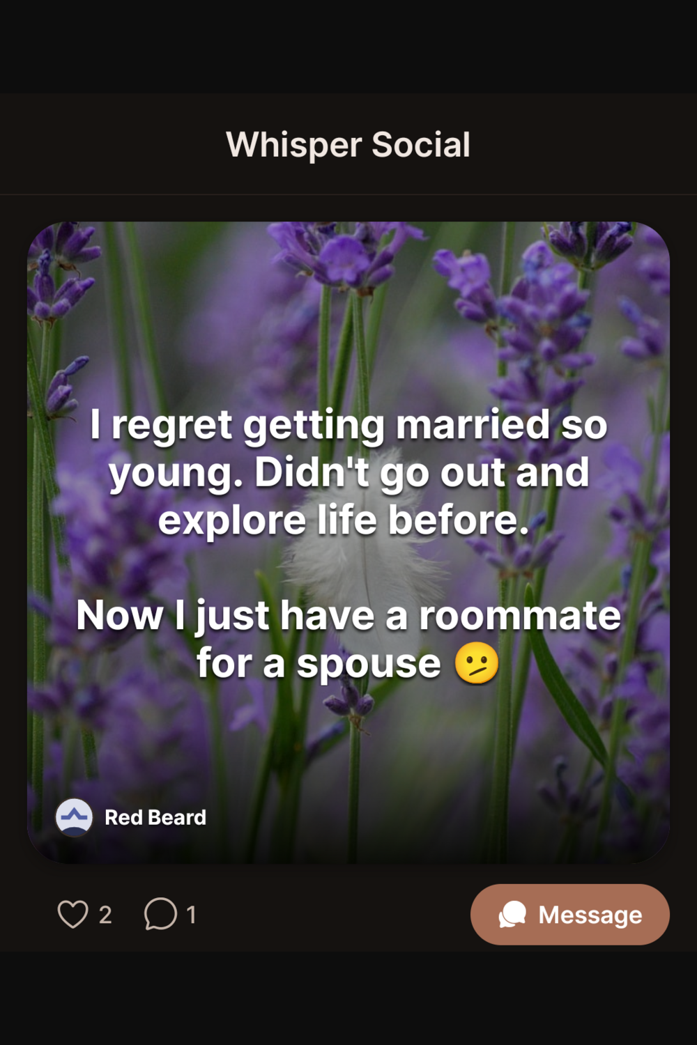 Too real to post with your name on it